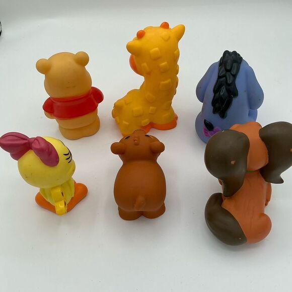 Set of 6 assorted Disney rubber characters: Winnie the Pooh, etc - Picture 3 of 5